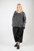 Knitted vest with geometric pattern